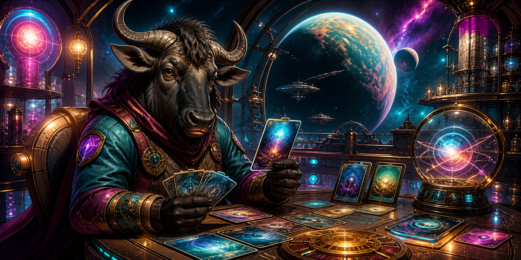 Original GNU artwork for Gnu Babylon 5 Cards