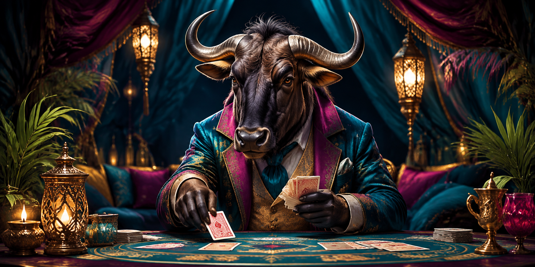 Original GNU artwork for Gnu Playing Cards