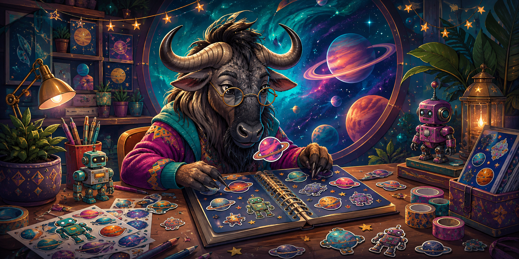 Original GNU artwork for Gnu Star Wars Stickers