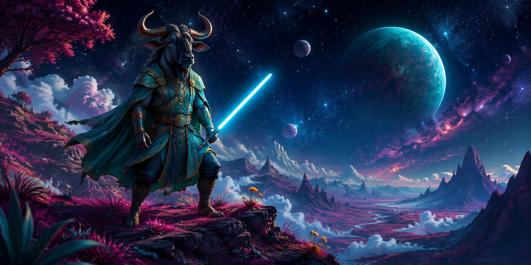 Original GNU artwork for Gnu Star Wars Cards