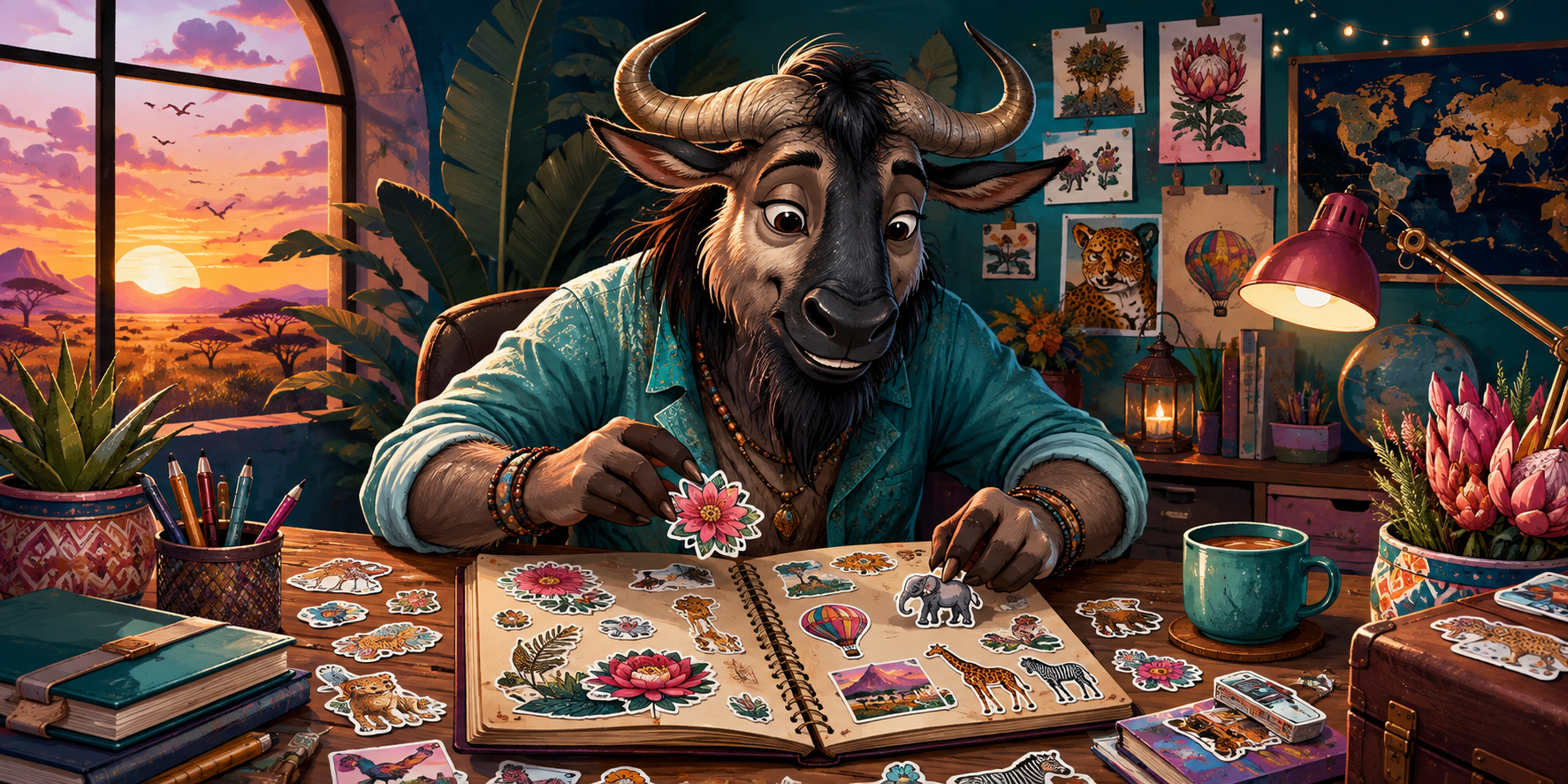 Original GNU artwork for Gnu Stickers
