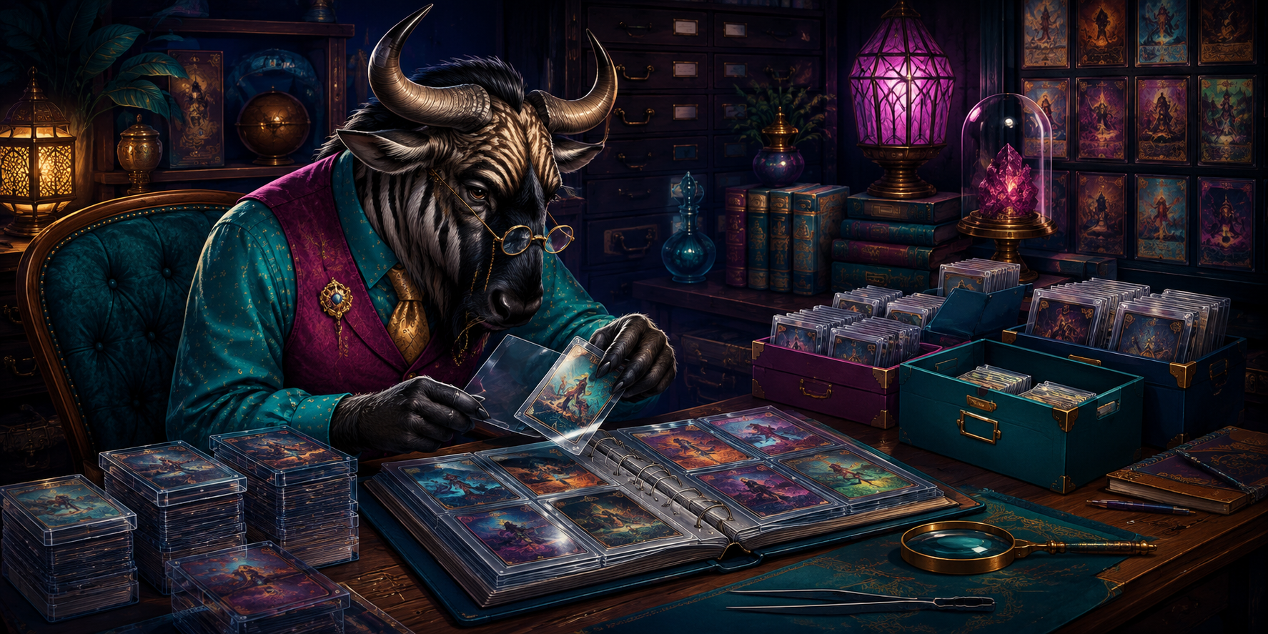 Original GNU artwork for Gnu Trading Card Supplies