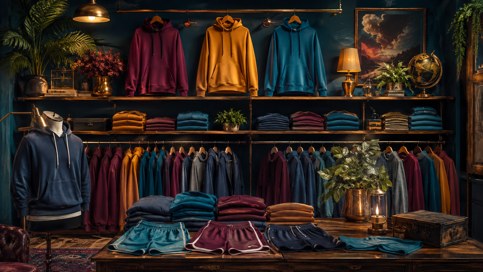 Activewear, Sweats & Hoodies illustrated collection