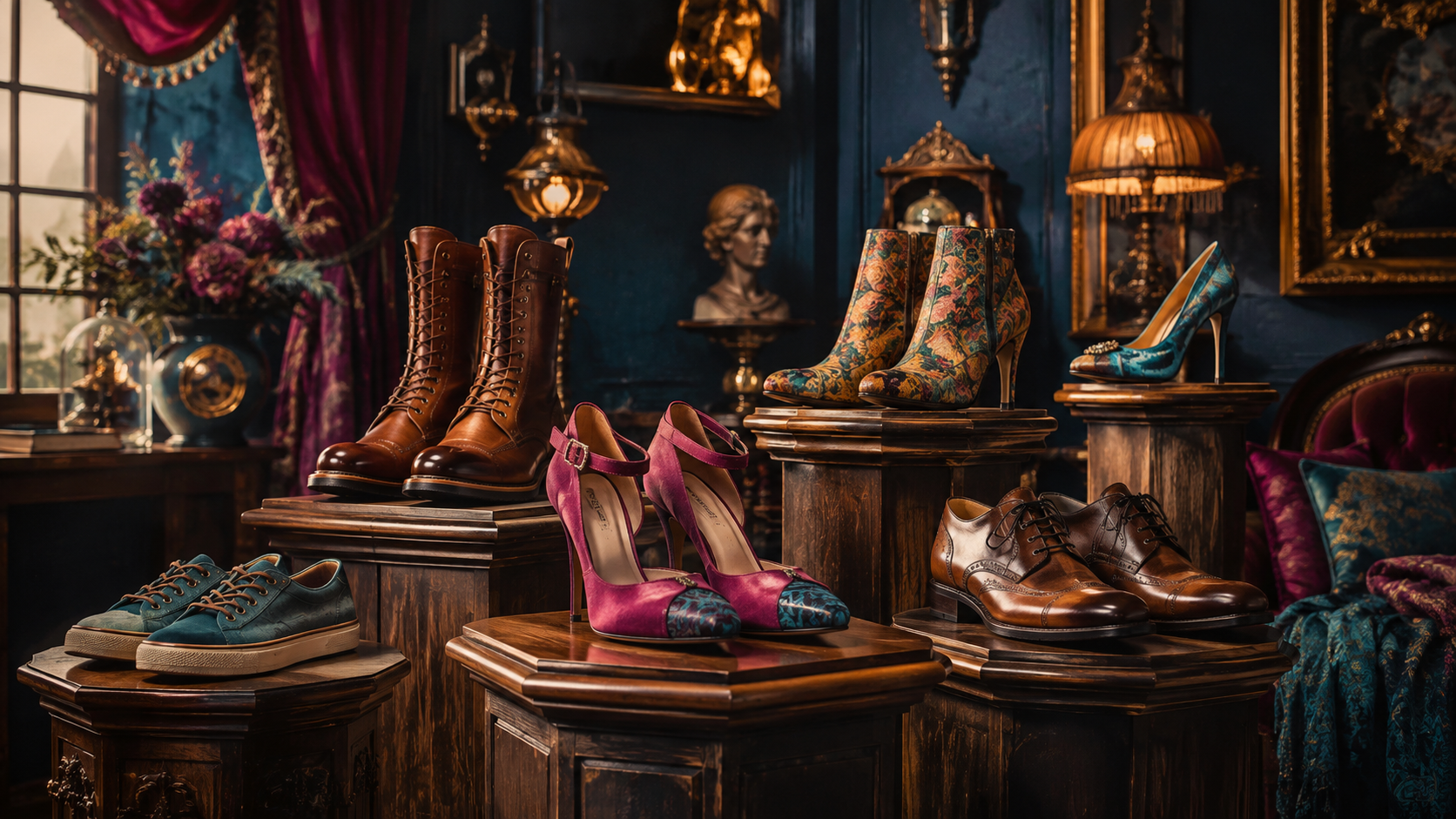 Footwear, Shoes & Heels illustrated collection