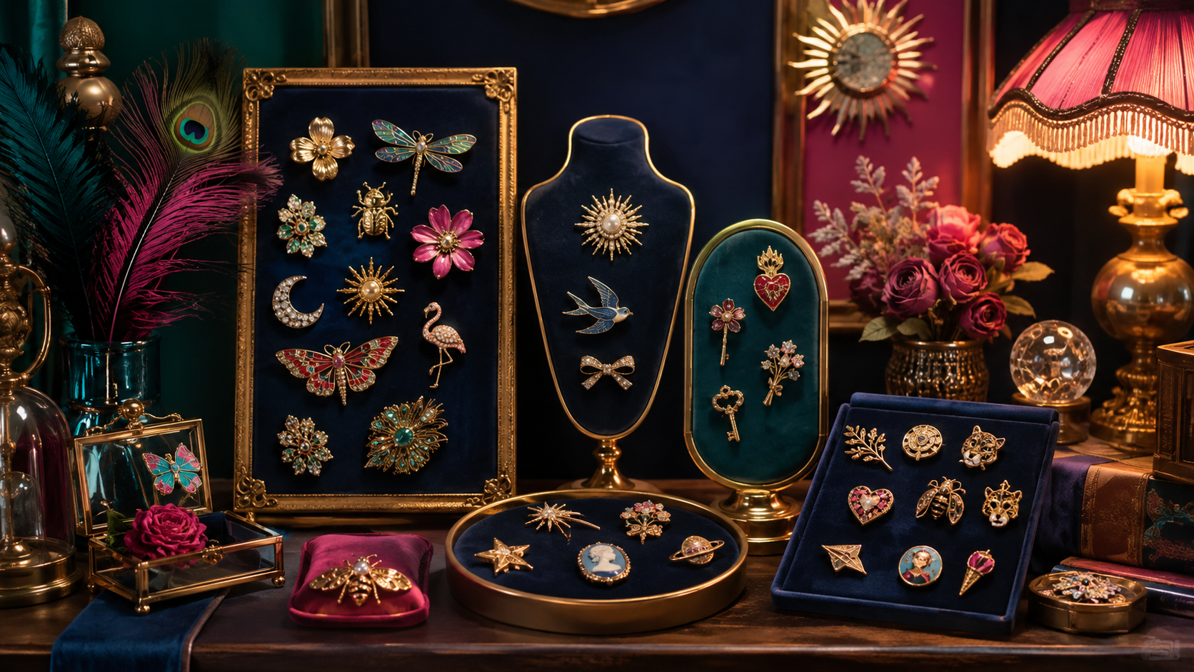 Pins & Brooches illustrated boutique