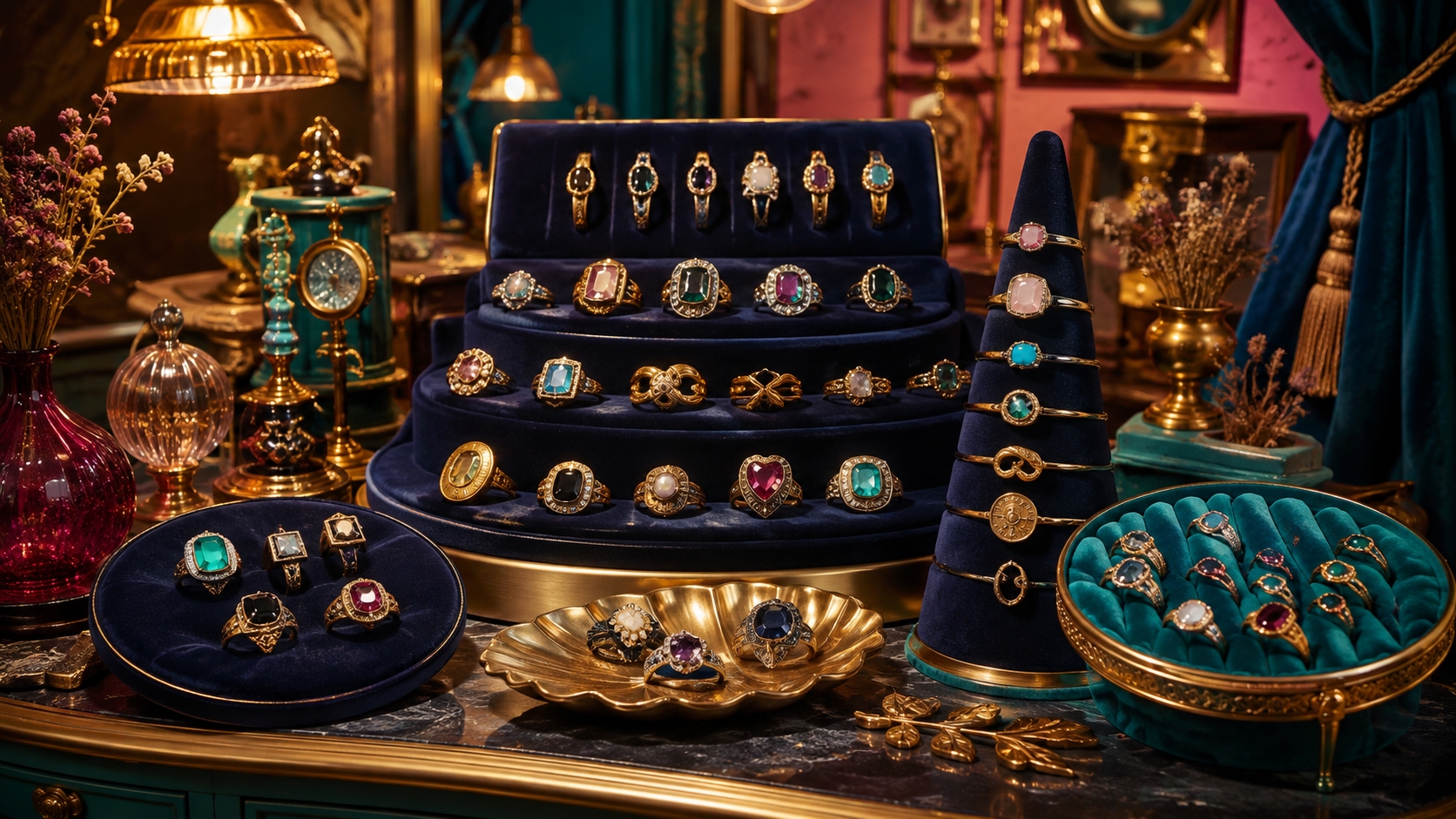 Rings illustrated boutique