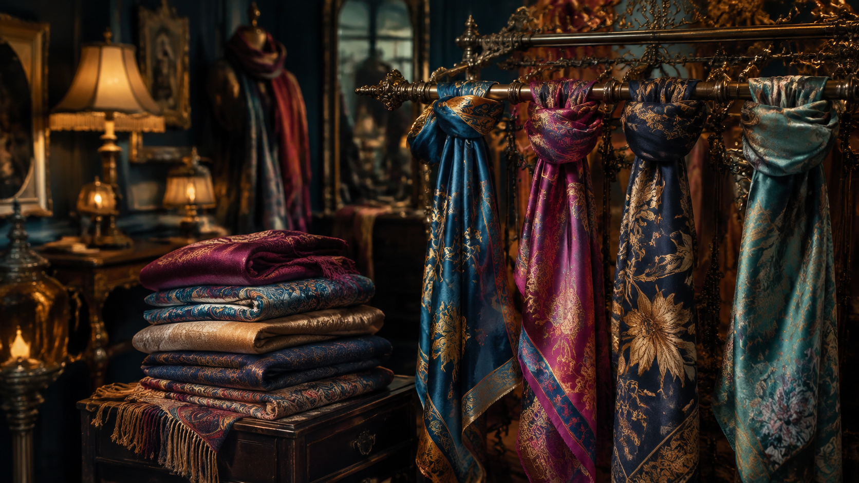 Scarves illustrated collection
