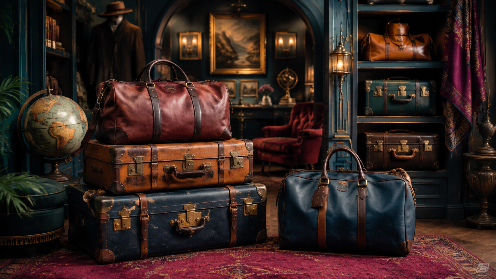 Suitcases & Travel Bags illustrated collection
