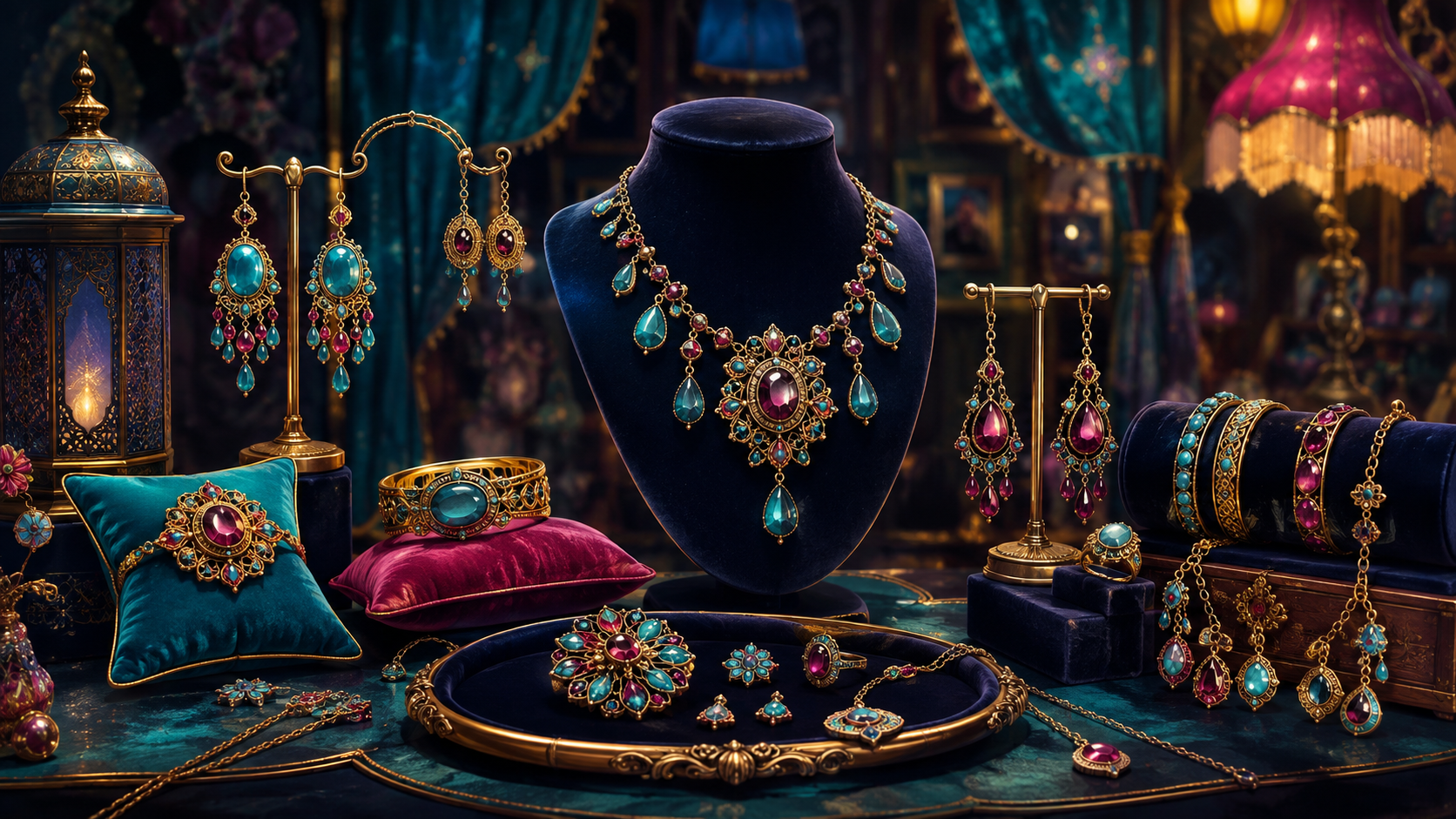 Jewelry & Shine boutique illustration