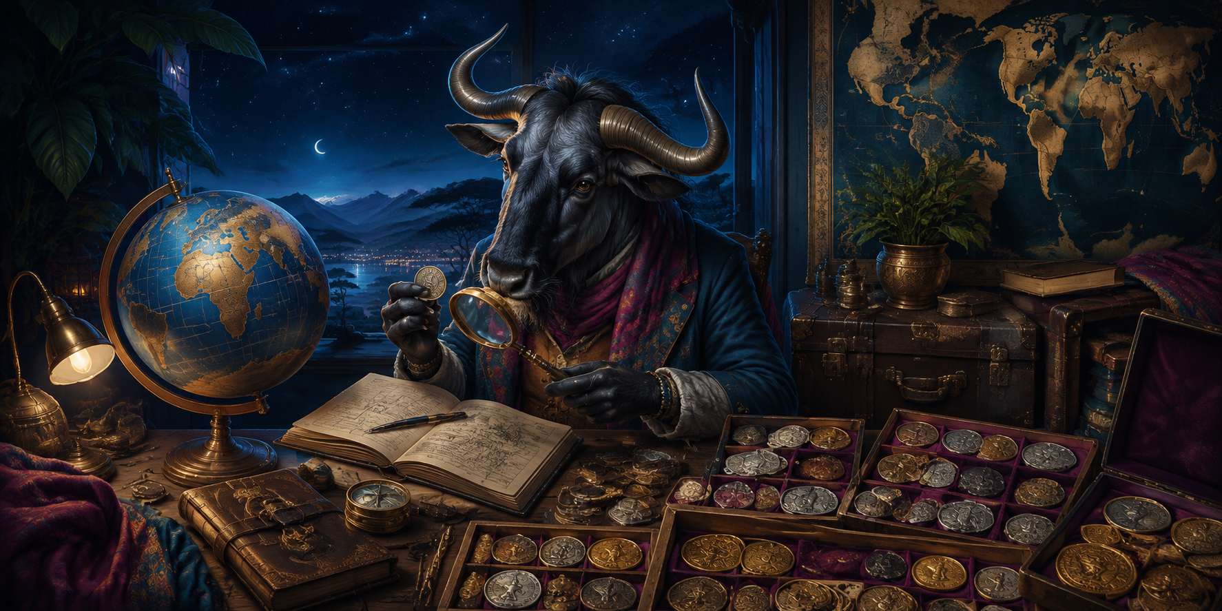 Illustrated gnu collector: Gnuwhit International Coin